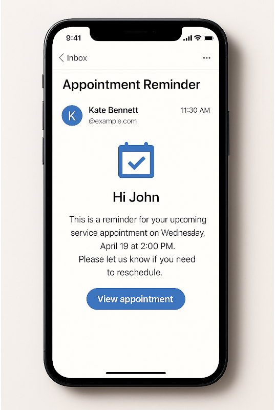 Reminder Email Example